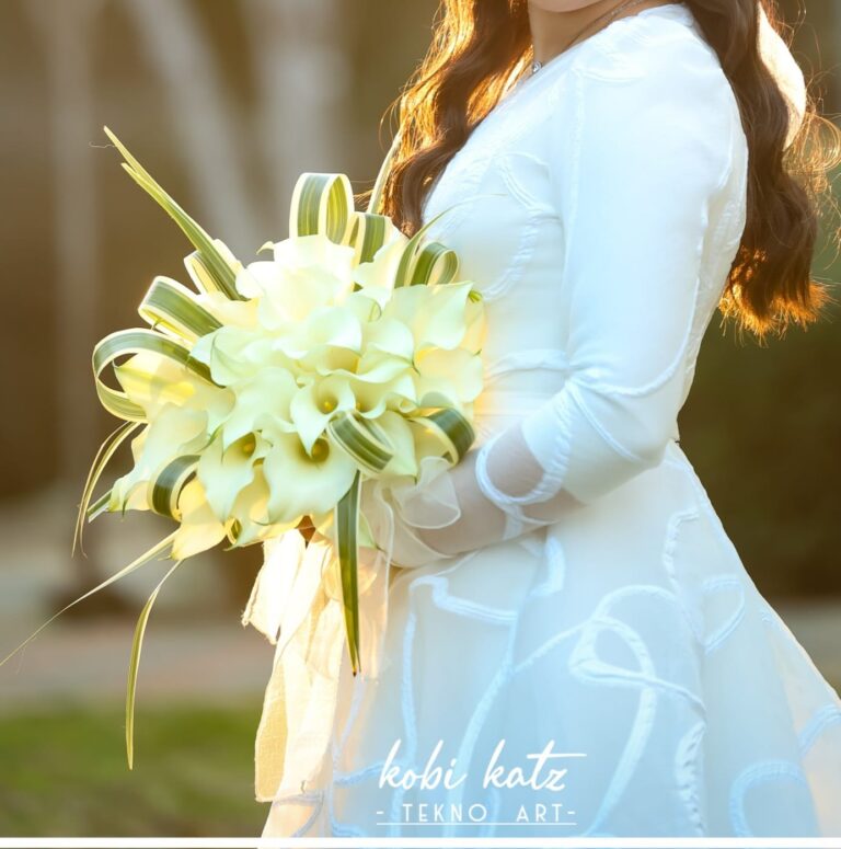 זר פרחים לכלה